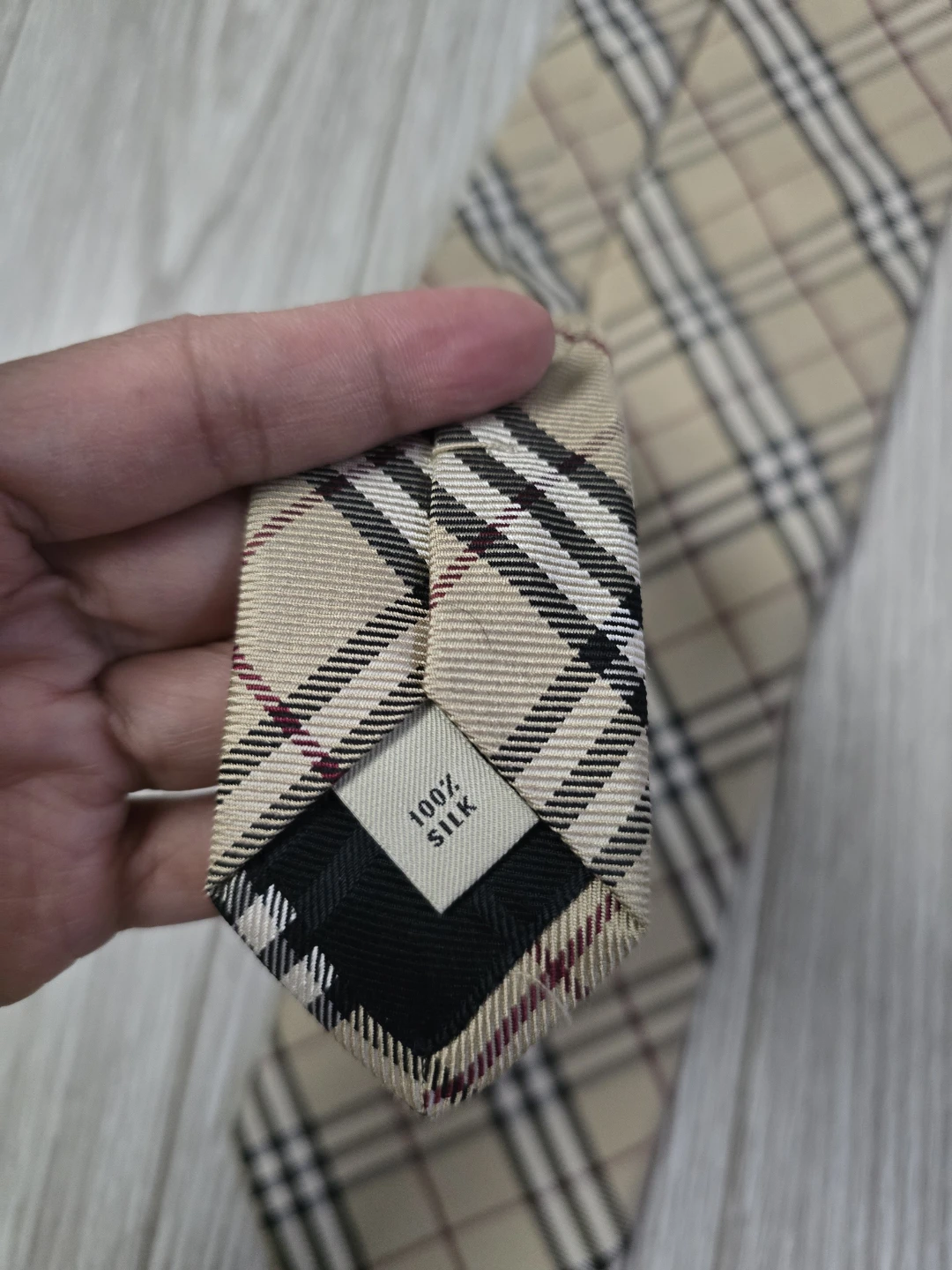 Burberry London 100% Silk Tie - Classic Check - photo 3