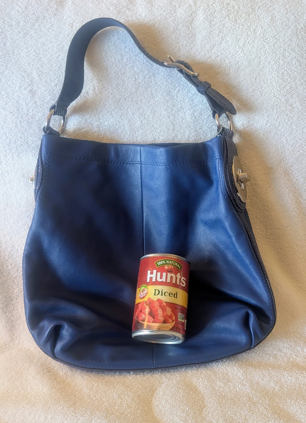 Coach Penelope Blue Leather Hobo Shoulder Bag  #16535 - photo 3