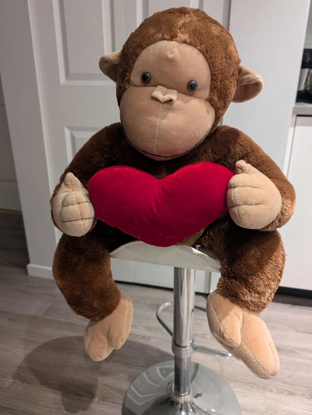 Plush Monkey with Red Heart - photo 3