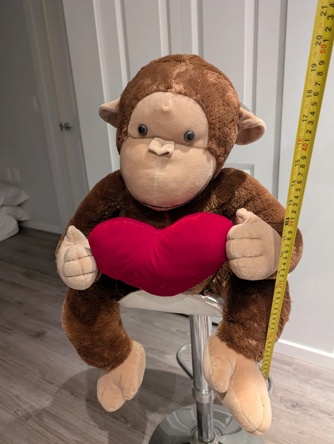 Plush Monkey with Red Heart - photo 4
