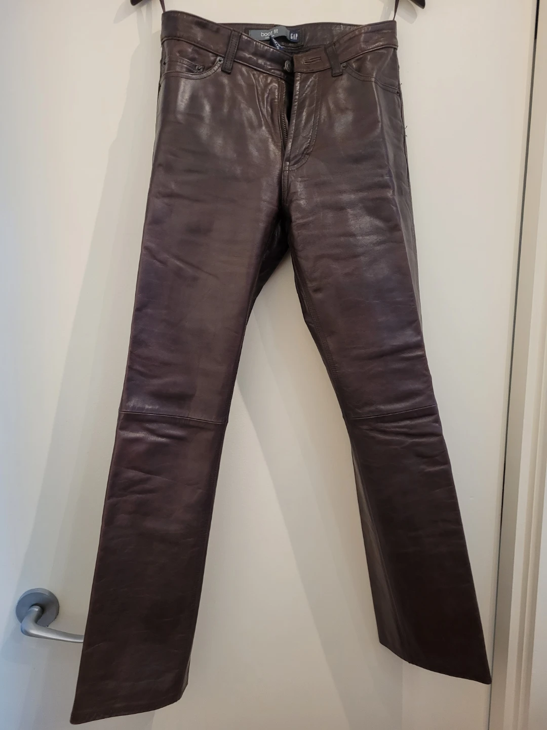 GAP Brown Leather Pants, worn only a few times