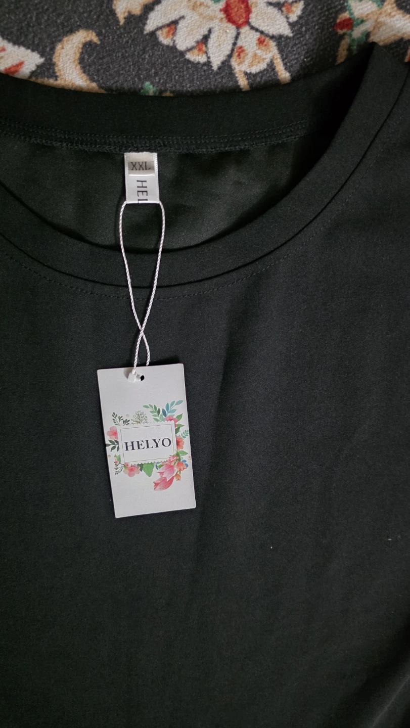 HELYO Black T-Shirt Dress XXL - photo 3