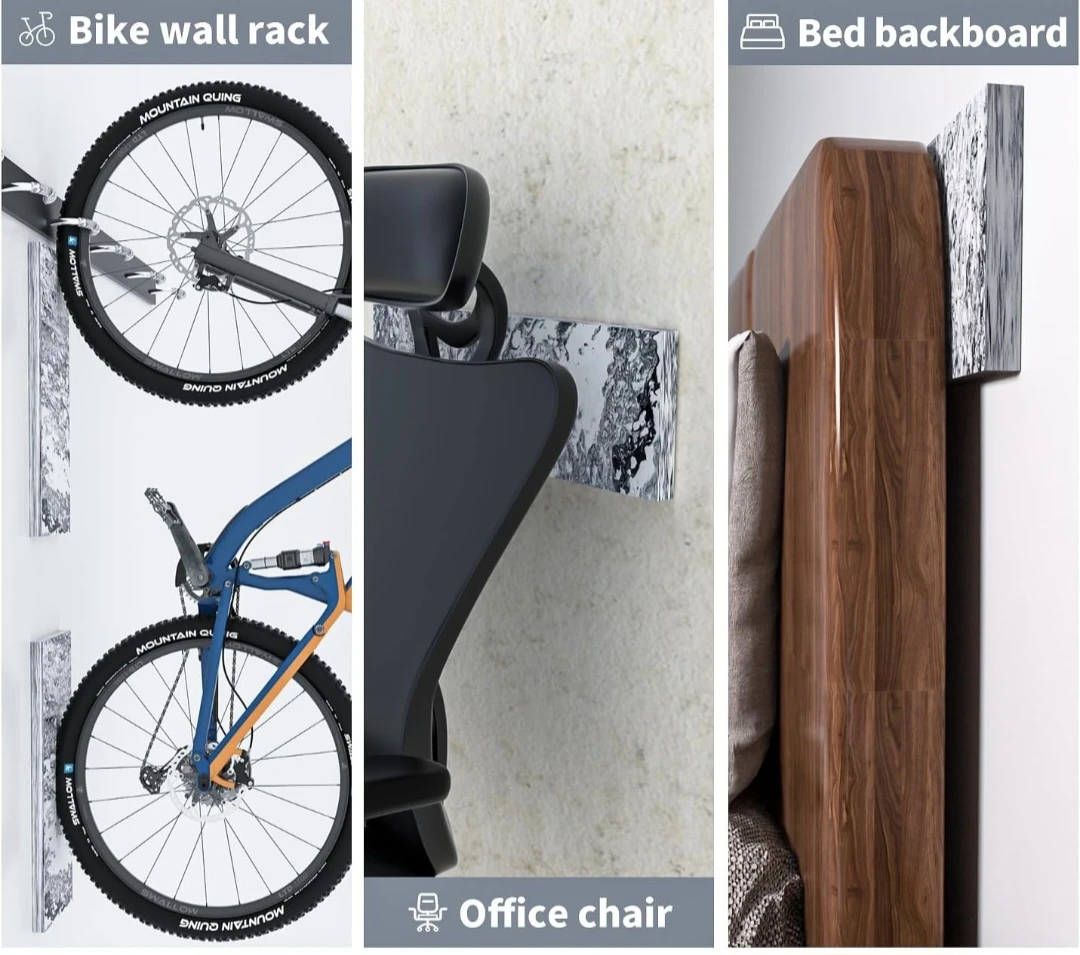 Garage Wall Protector, Marble Grain Design 4 Packs - photo 2