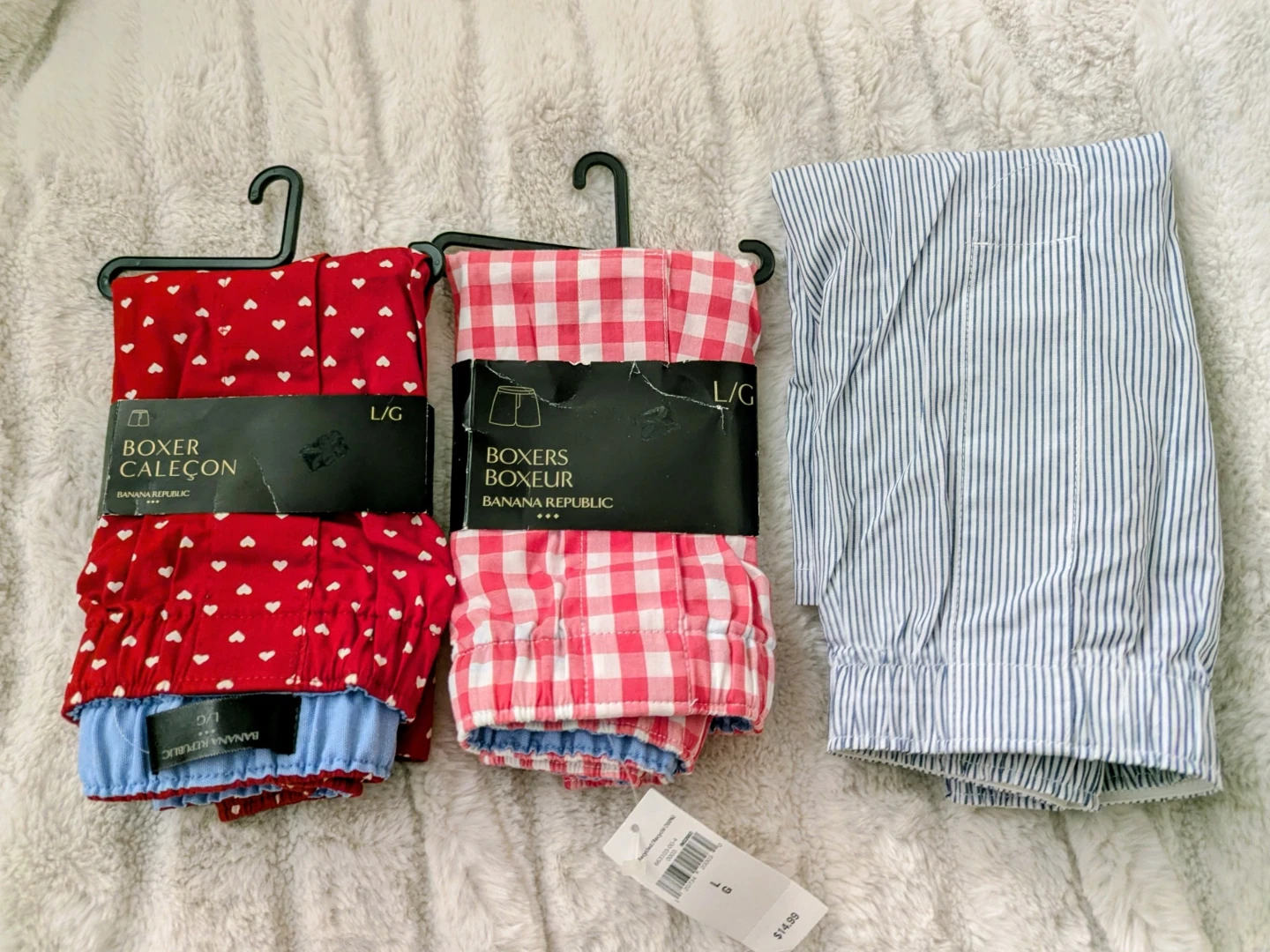 New Banana Republic & Gap Men's Boxer shorts 3 Pairs Size L/G