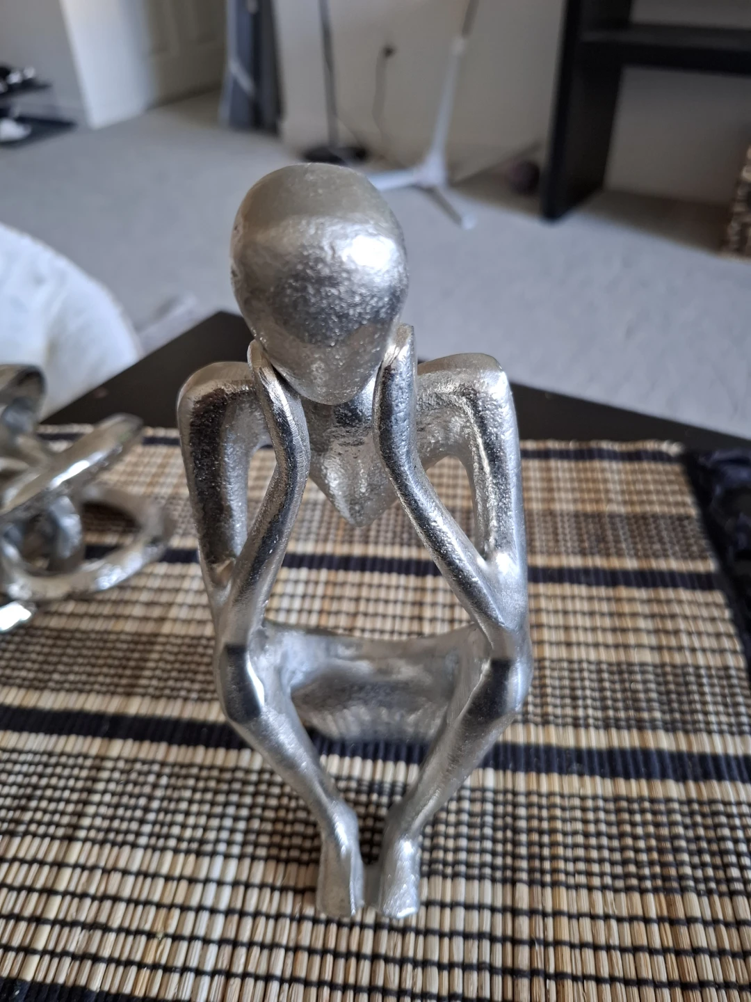 Silver Thinking Figure - photo 3