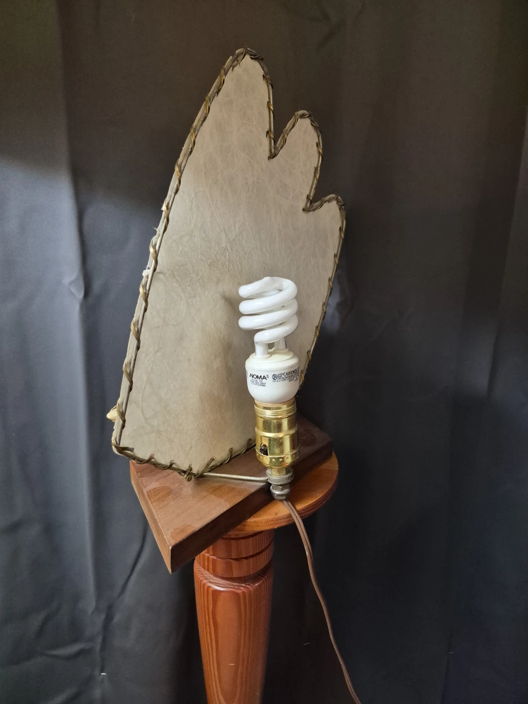 Vintage Ship Lamp with Sailboat Figurine - photo 2