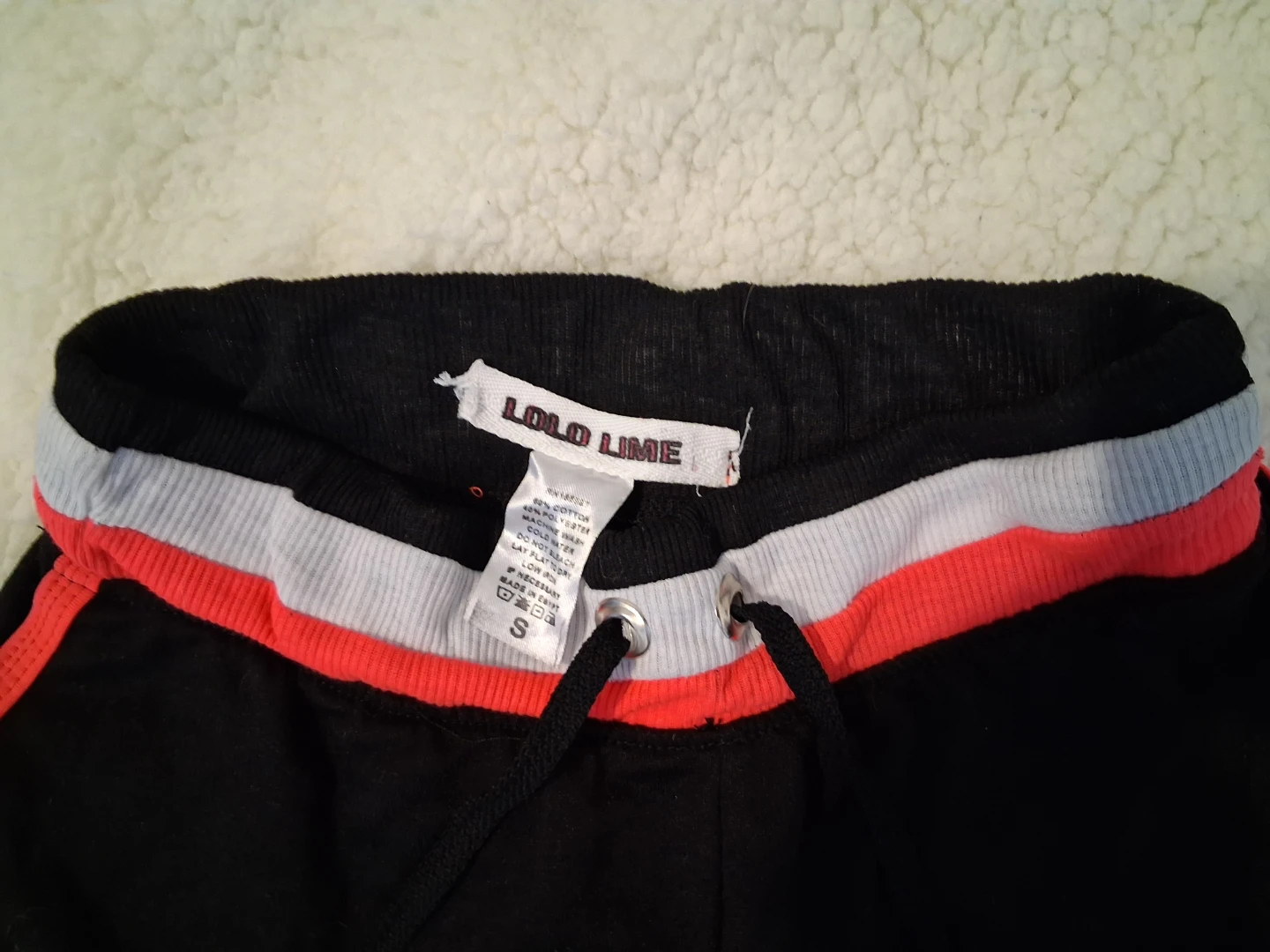 Lolo Lime Black & Coral Athletic Shorts Size S - photo 3