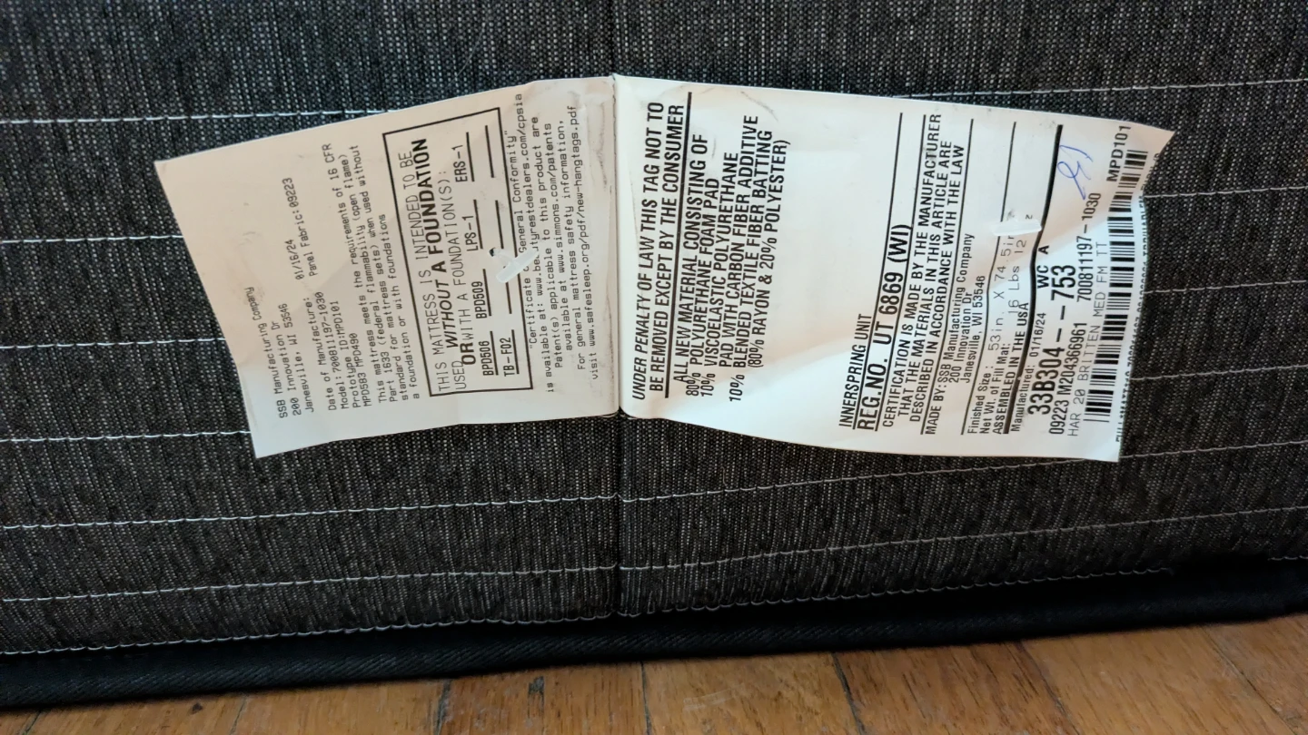 Beautyrest Harmony Mattress - Full size - photo 3