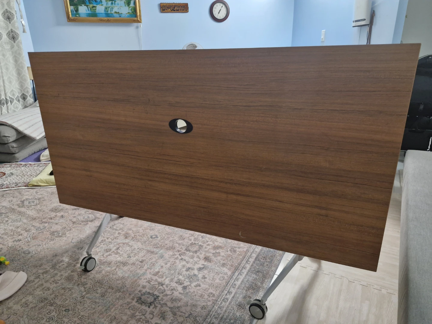 Wooden Folding Table with Wheels - photo 4