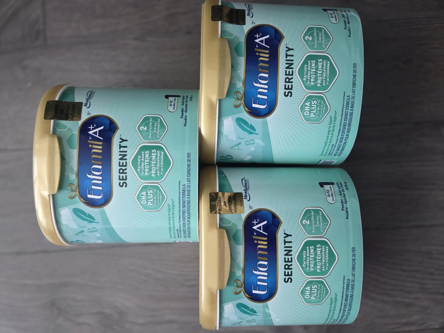 NEW & SEALED Enfamil A+ Serenity Infant Formula 3 x 578g