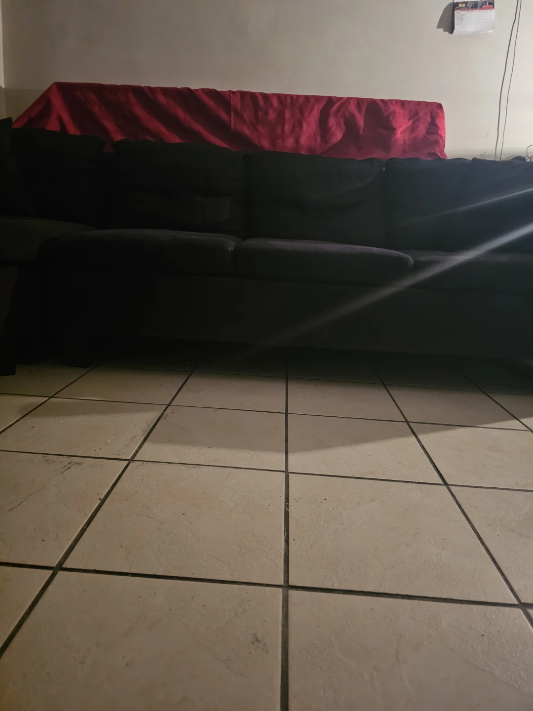 Black Sectional Sofa with Chaise - photo 4
