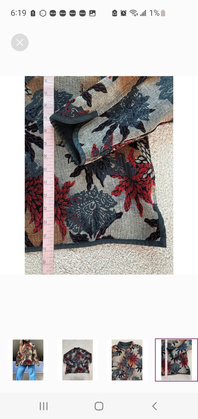 Women's Tapestry Floral Print Jacket - photo 4