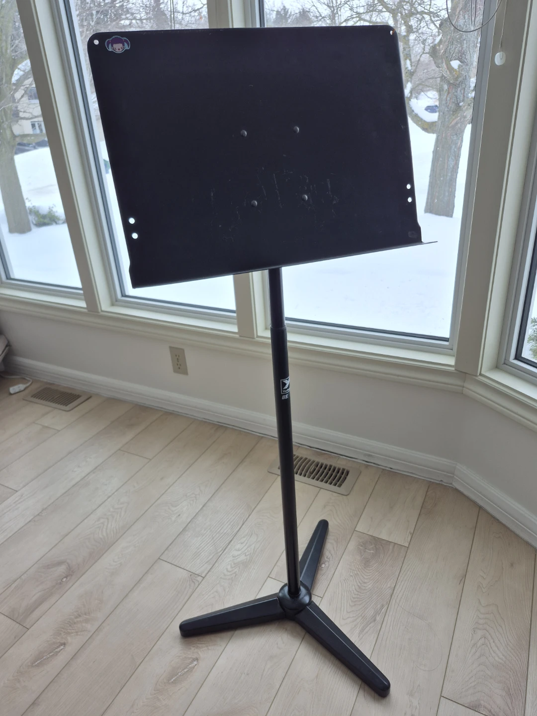 Black Adjustable Music Stand