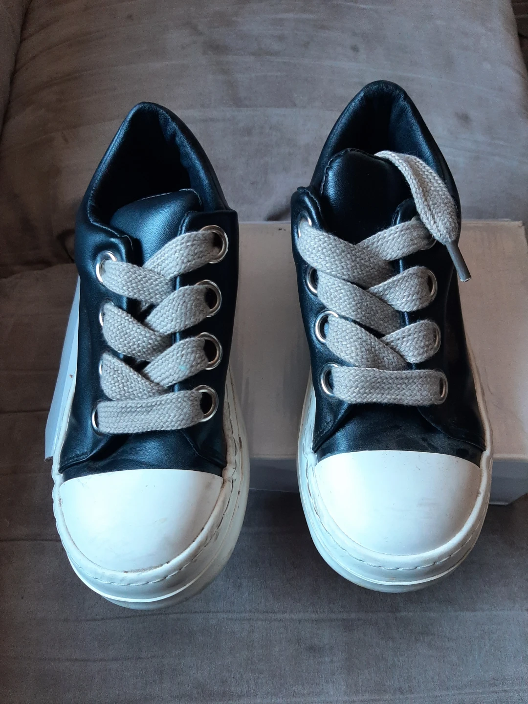 Black and white platform sneakers 🏆 - photo 4