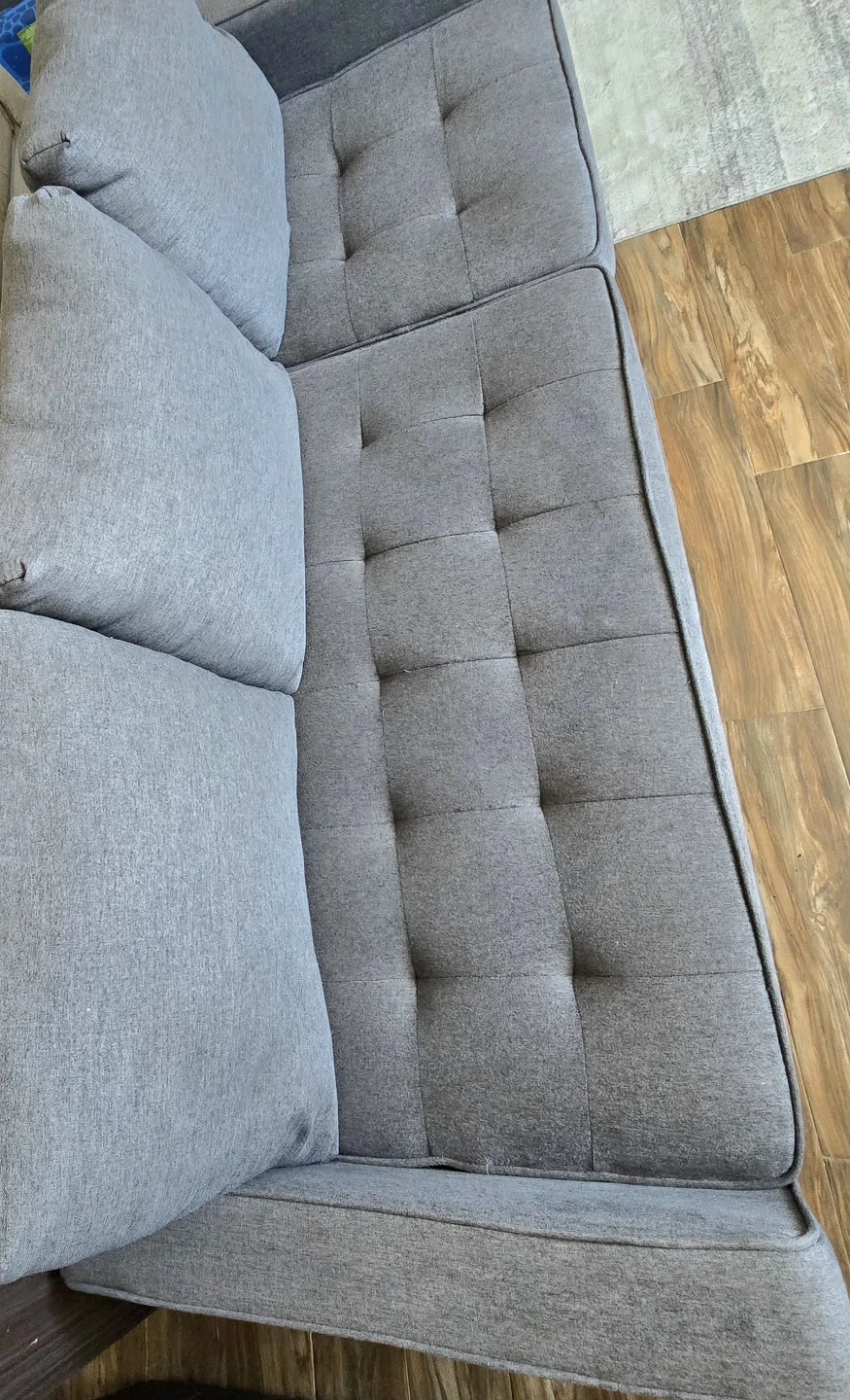 Grey 3-Seater Sofa - photo 3