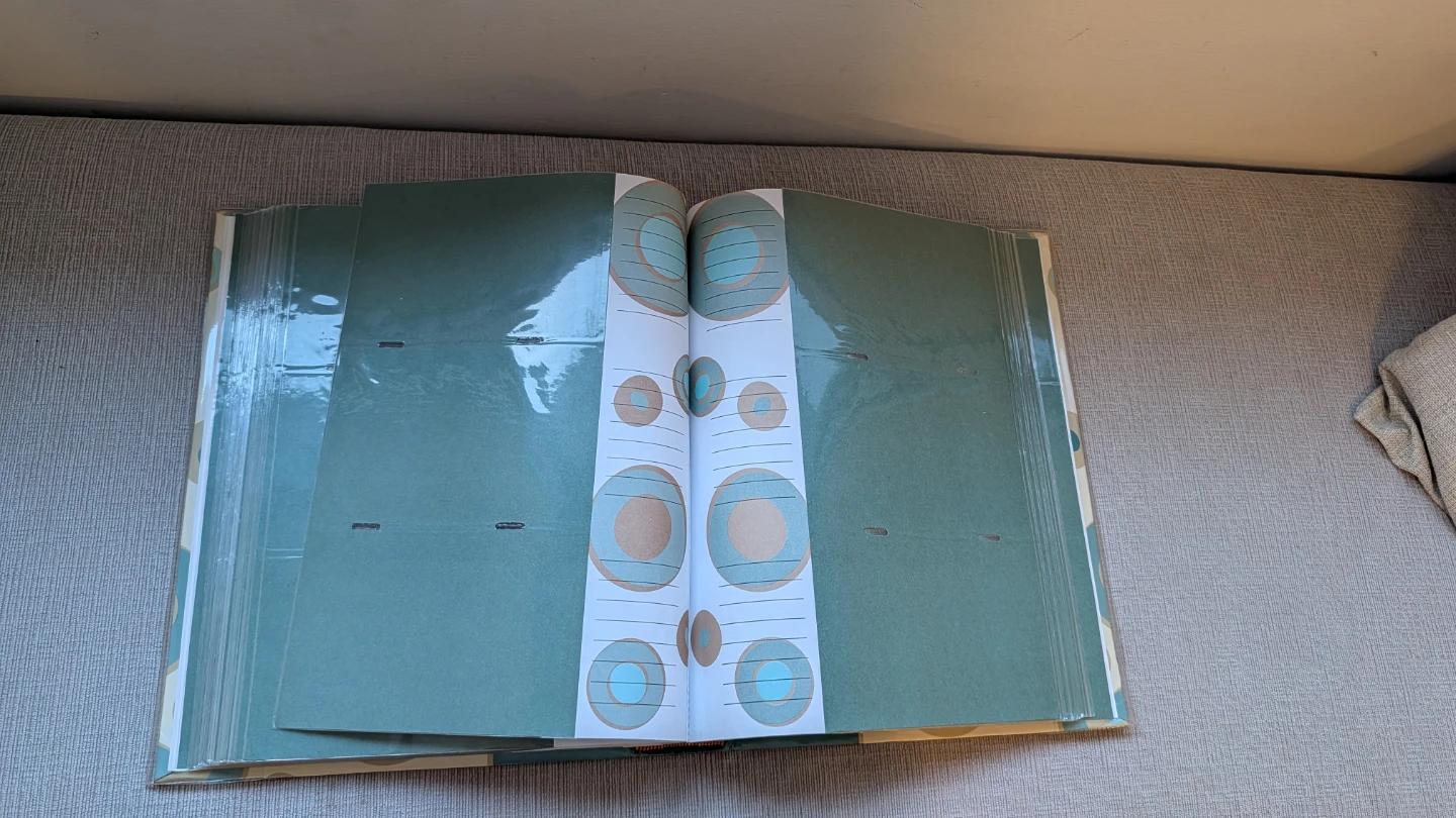 Photo Album Binder Retro Circle Design - photo 4