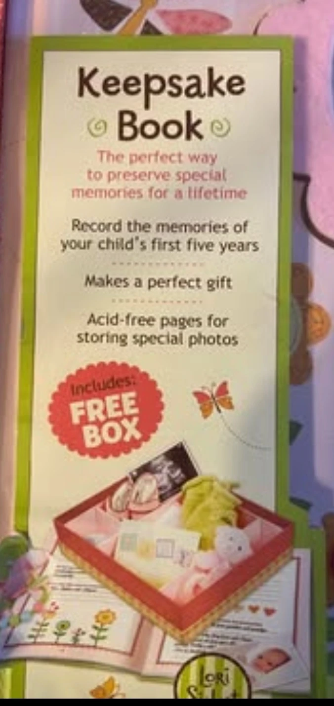 Sweet Baby Girl Keepsake Book & Free Box - photo 2