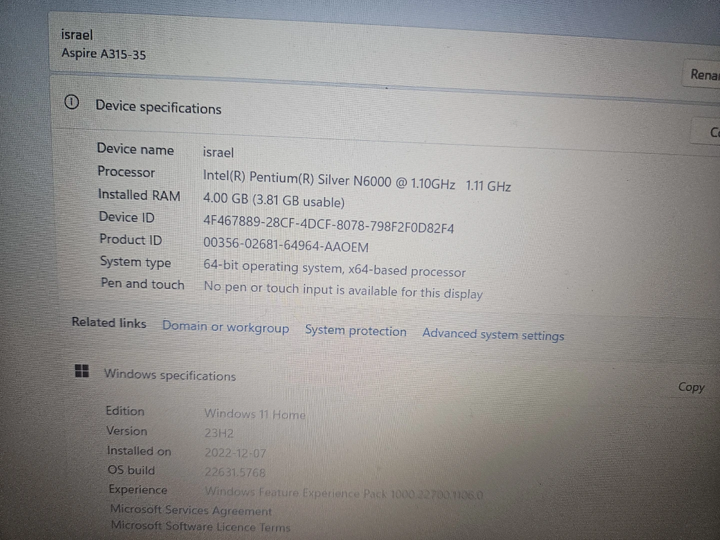 Acer Aspire 315-35 Laptop - photo 2