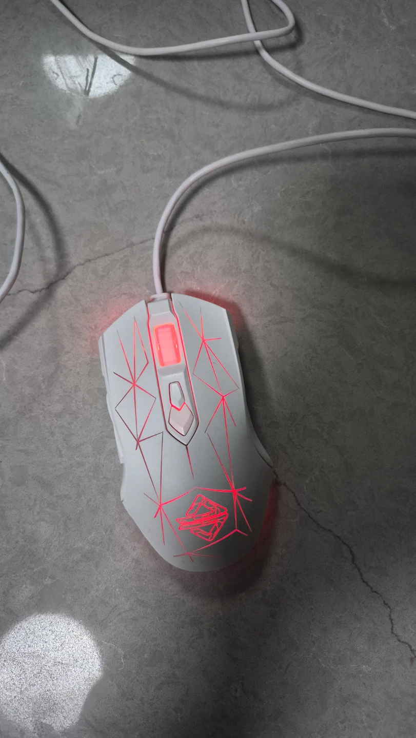 White Wired RGB Gaming Mouse 🔥 - photo 2