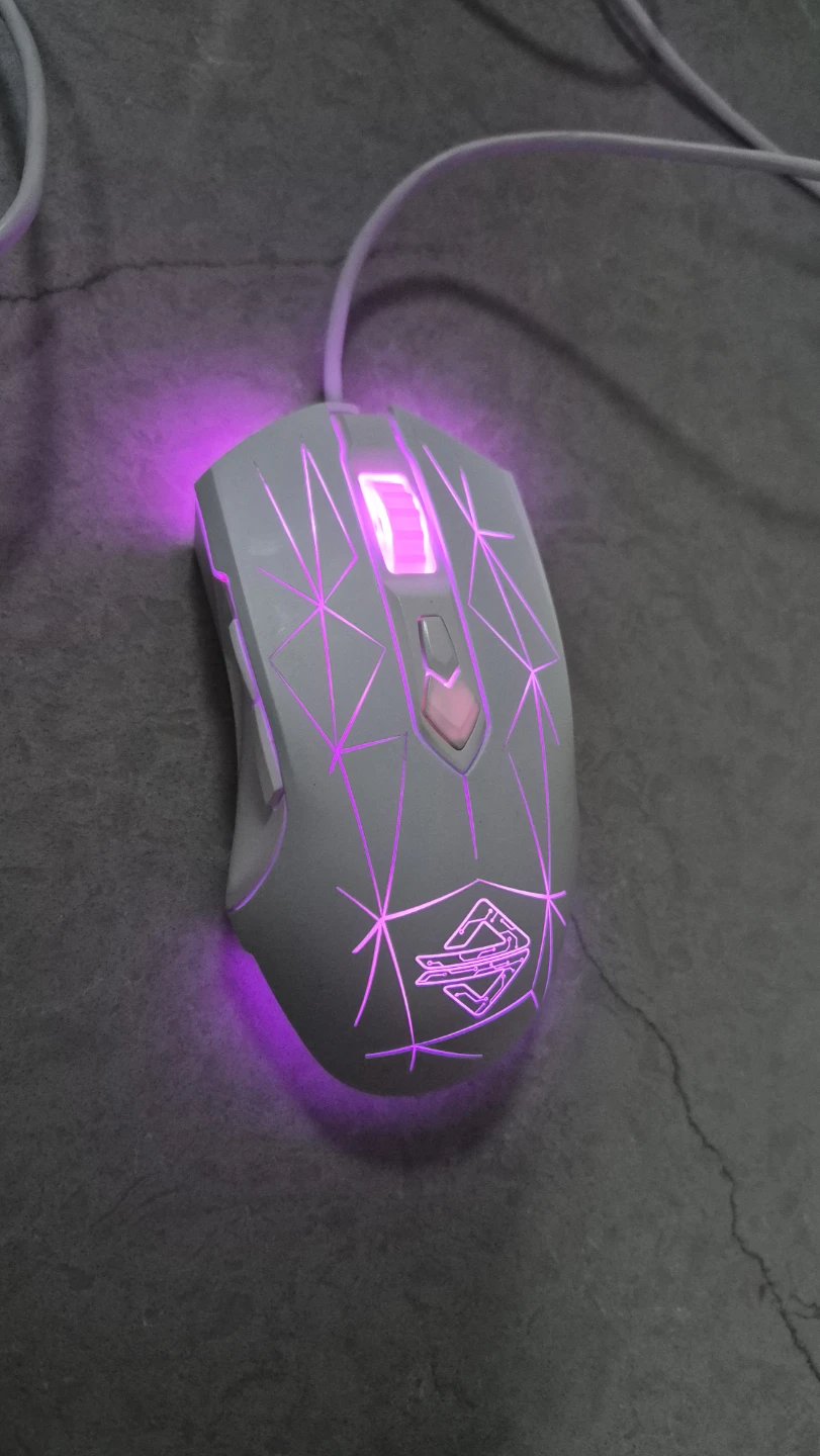 White Wired RGB Gaming Mouse 🔥 - photo 4