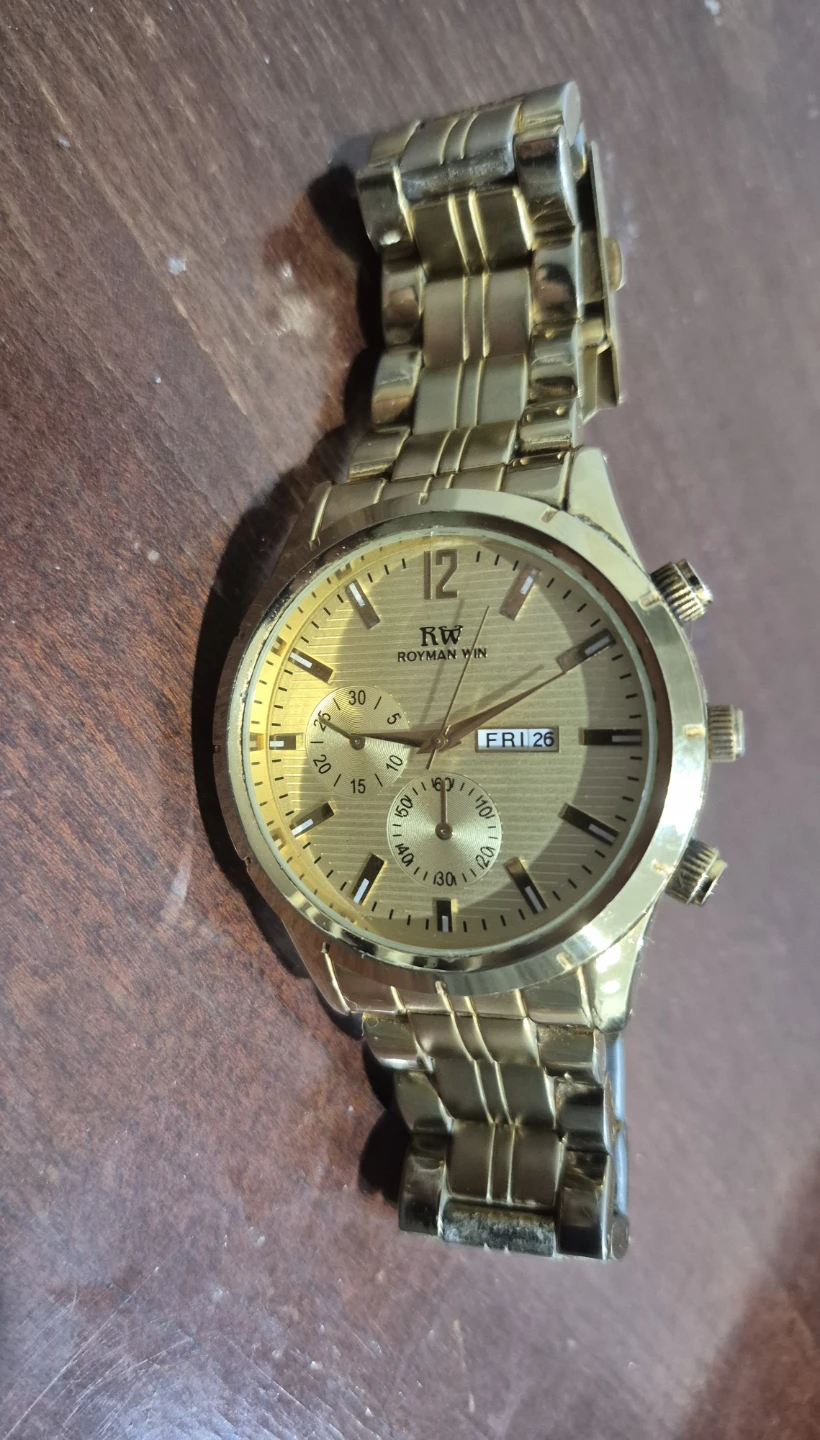 Antique ROYMAN WIN Gold Tone Men's Watch 1st copy - photo 2