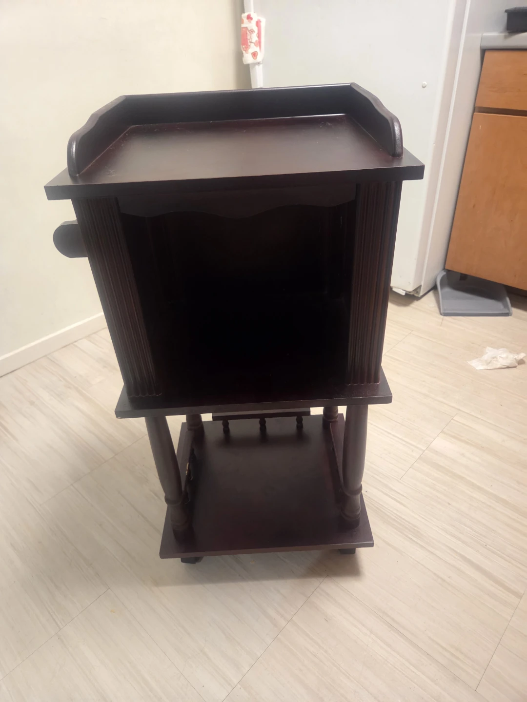 Wooden Passover Seder Table Cart