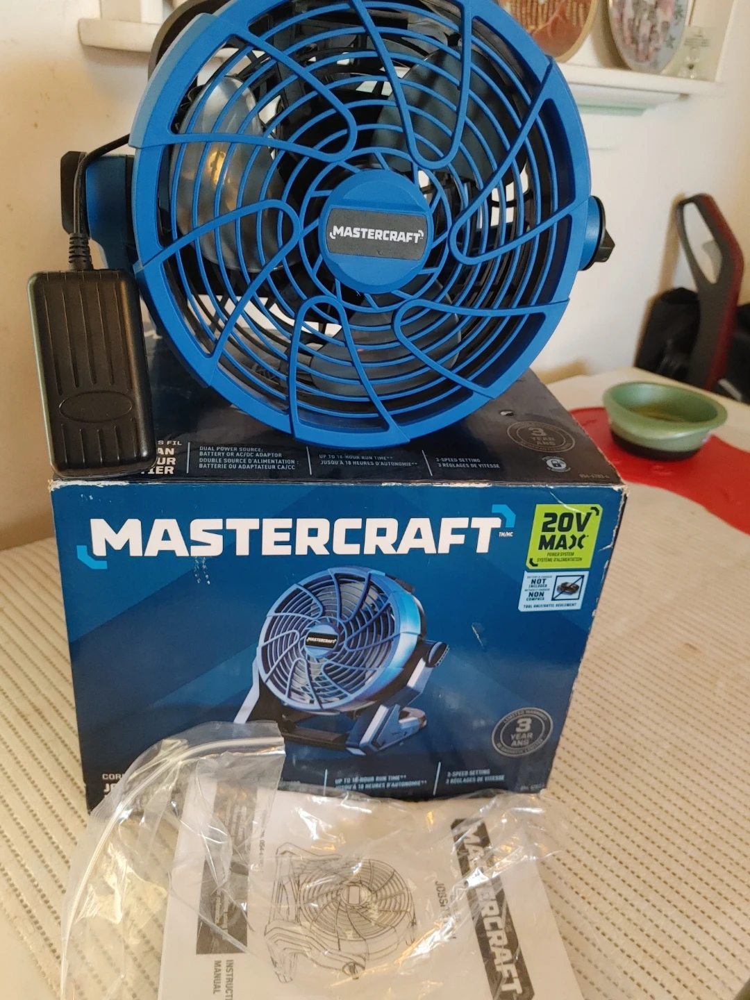 Mastercraft 20V Max Portable Fan
