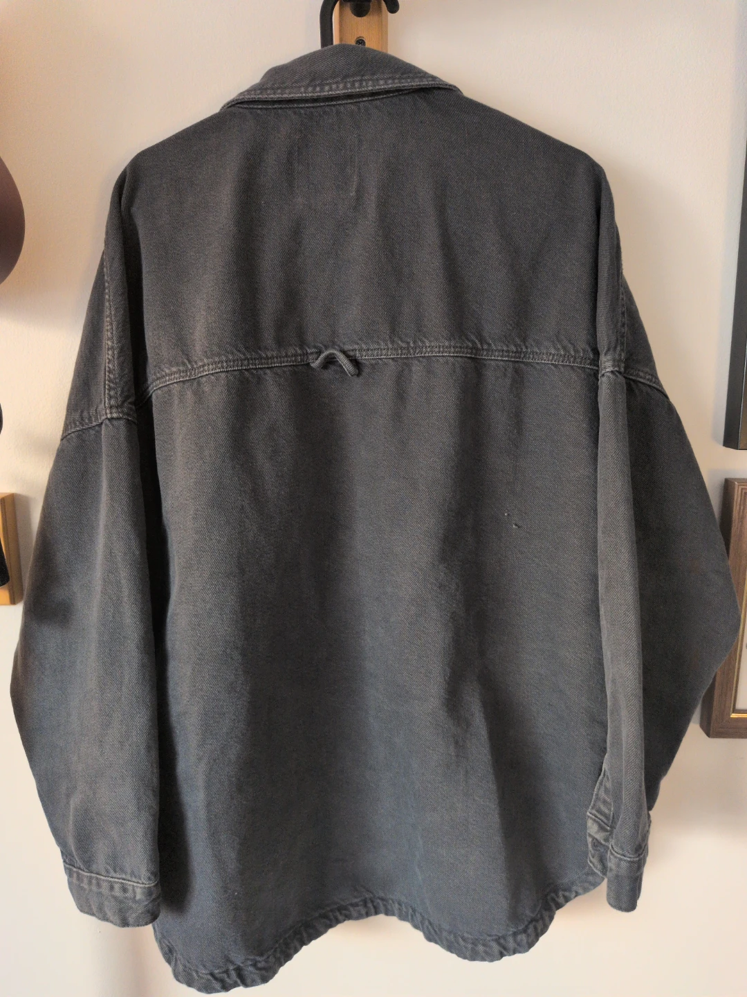 ZARA Oversized Denim Shirt Jacket medium - photo 2