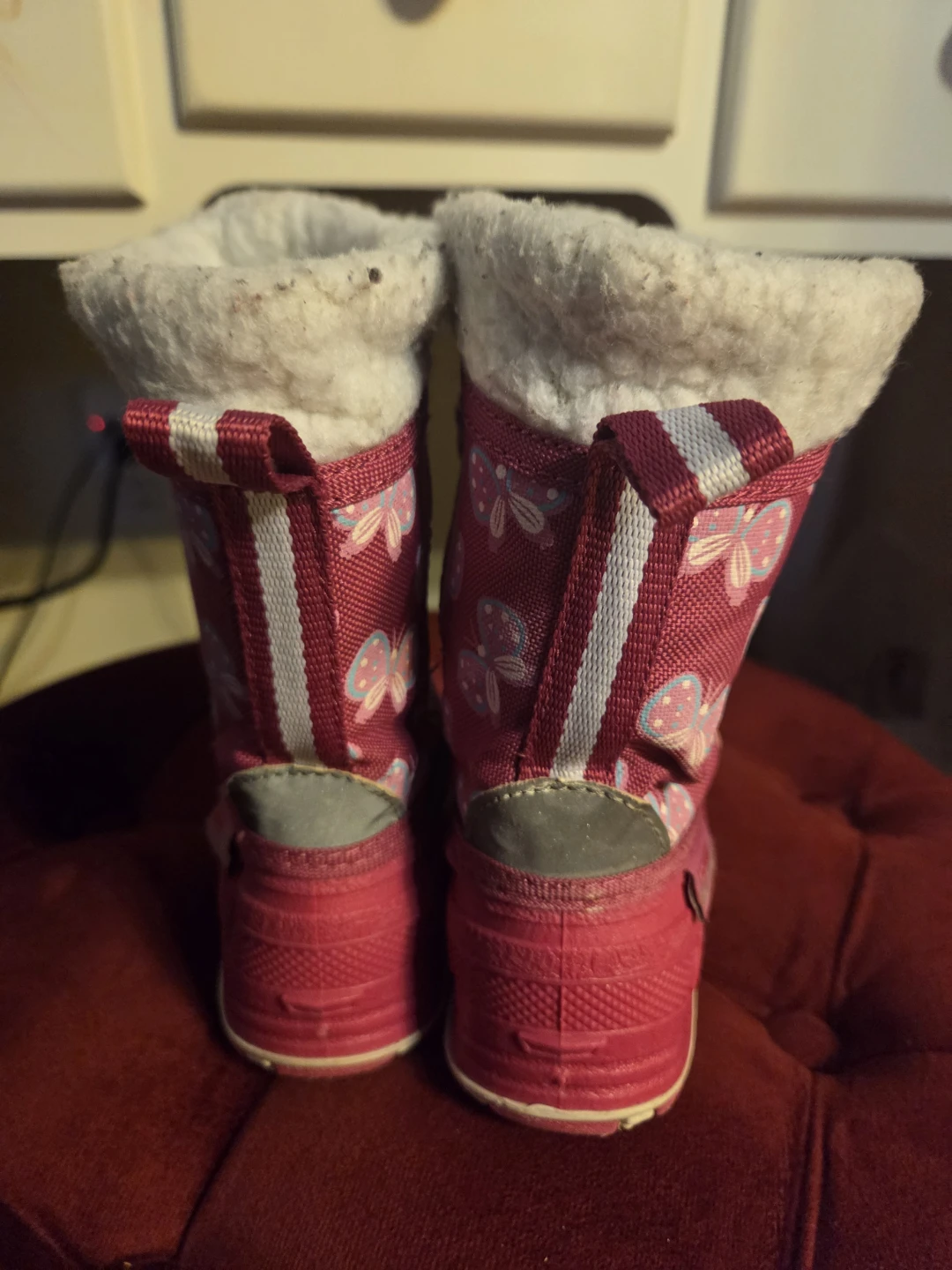 Toddler Girls Pink Butterfly Waterproof Winter Boots - photo 4