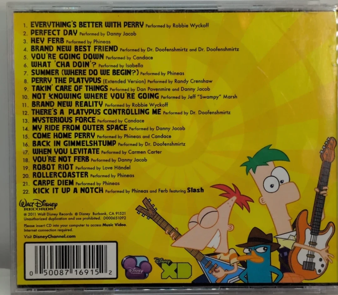 Phineas and Ferb Across the 2nd Dimension CD Soundtrack - photo 3