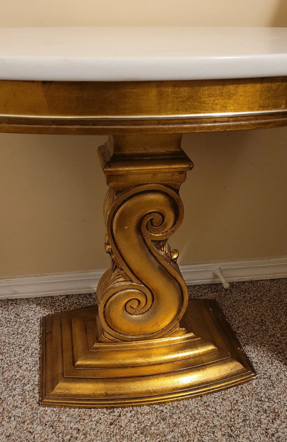 Marble Table w/ Pedestal Base - photo 3