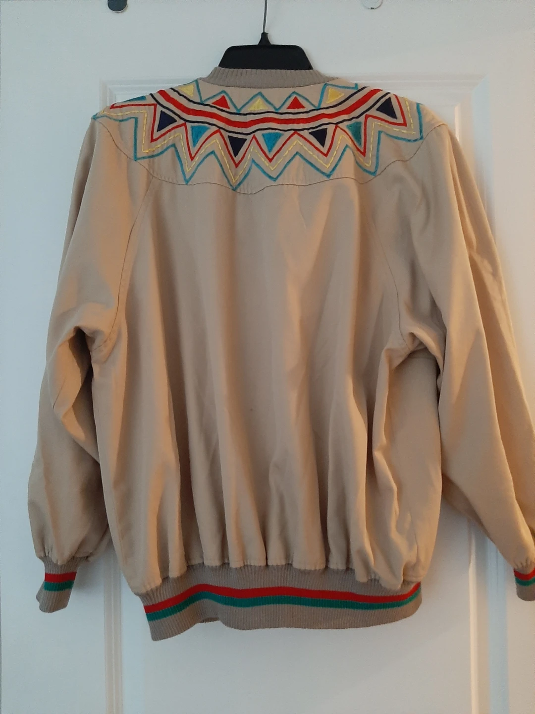 Vintage Bomber Jacket with Embroidered Detail - photo 3