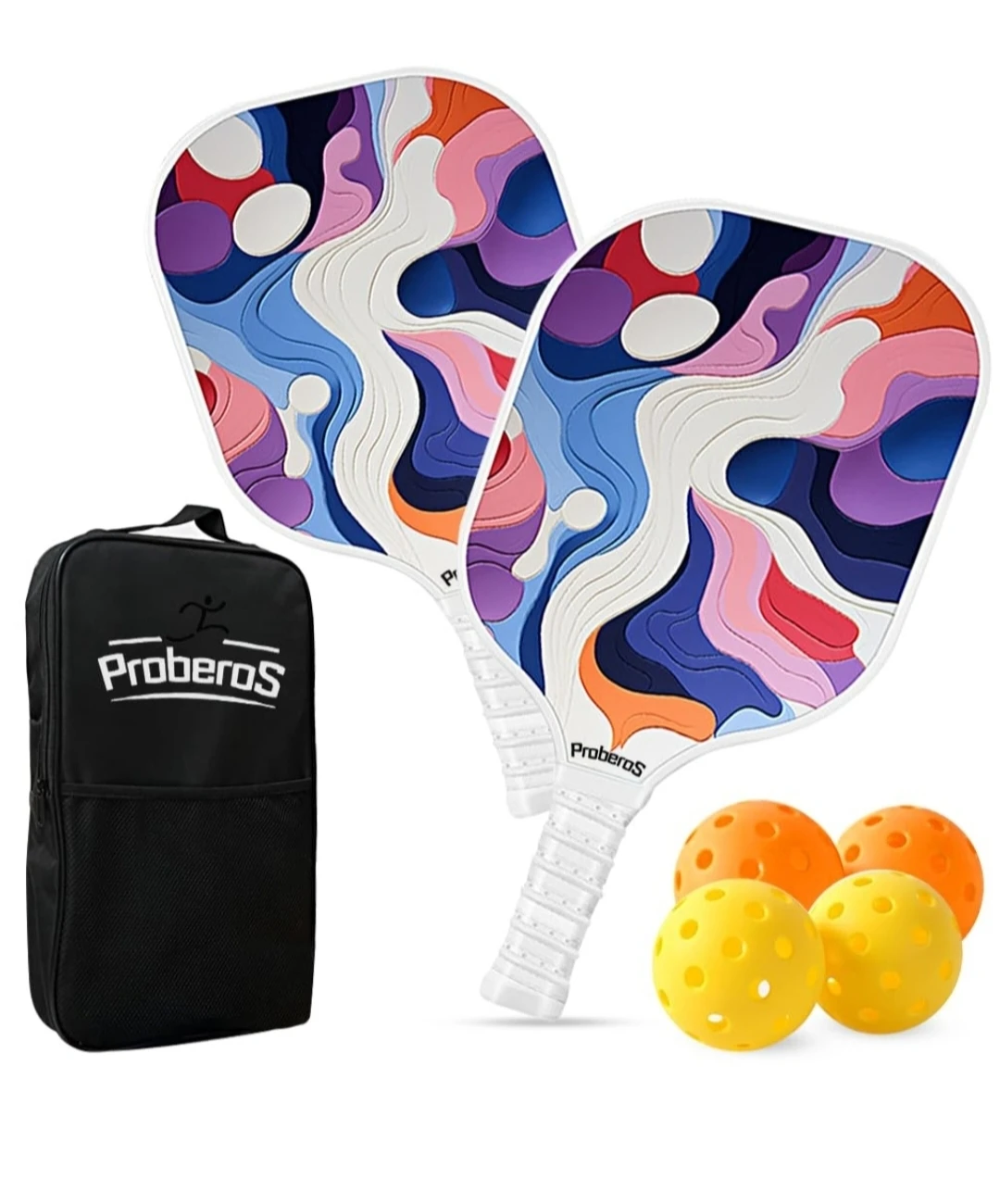 Proberos Pickleball Paddles with Bag and Balls