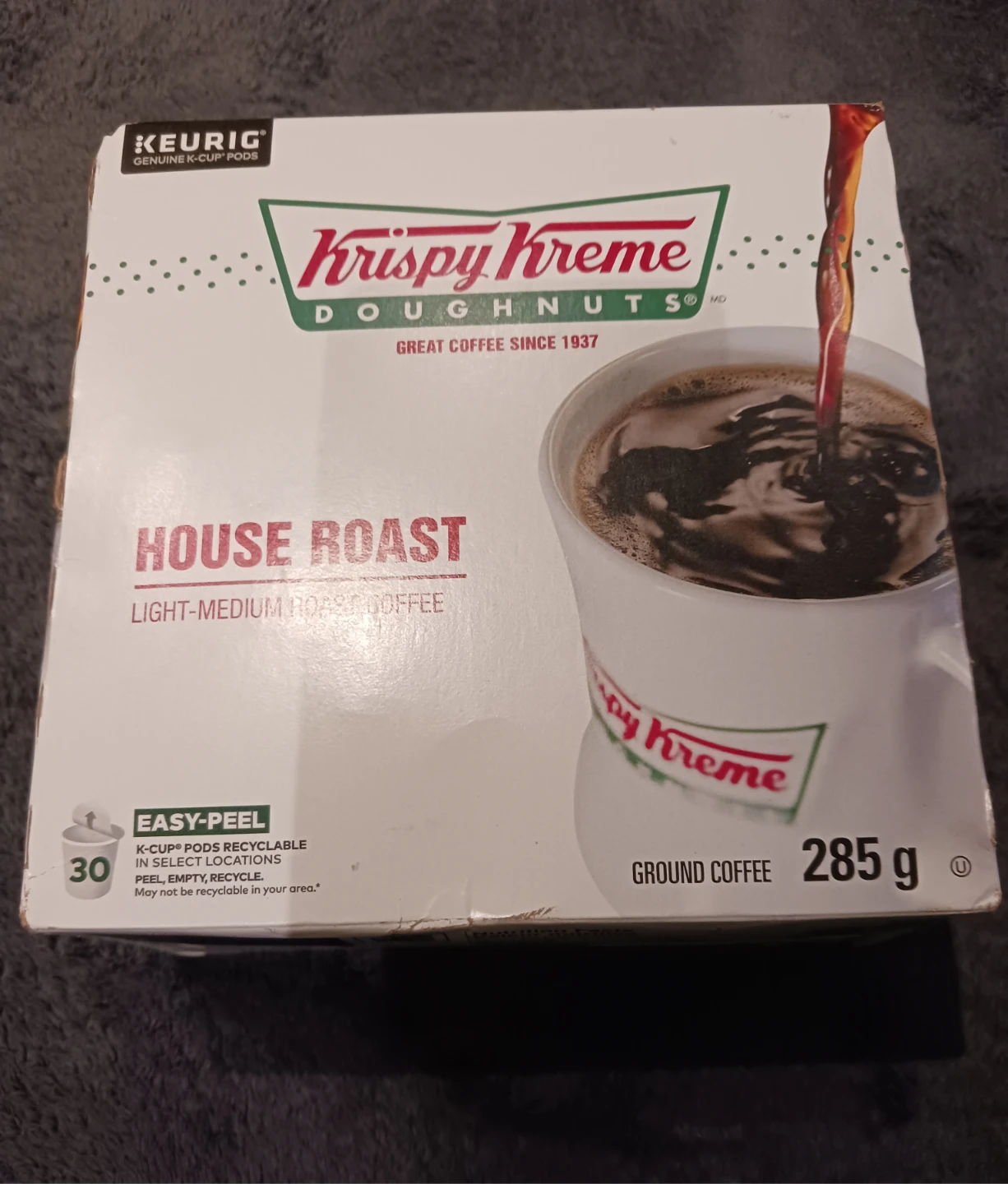 Krispy Kreme House Roast Coffee & Starbucks Veranda Blend coffee