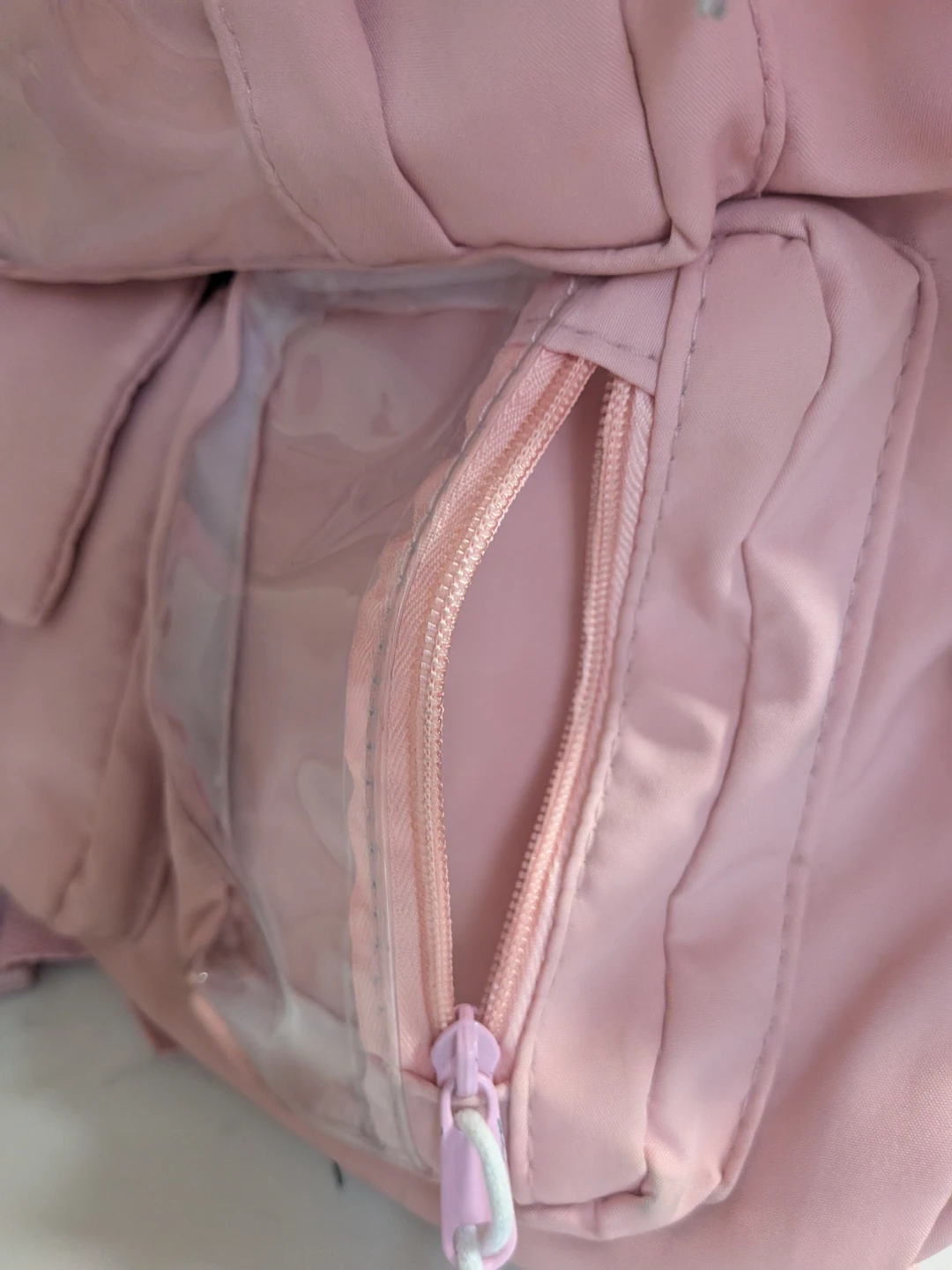 Pink Backpack with Clear Pockets - photo 4