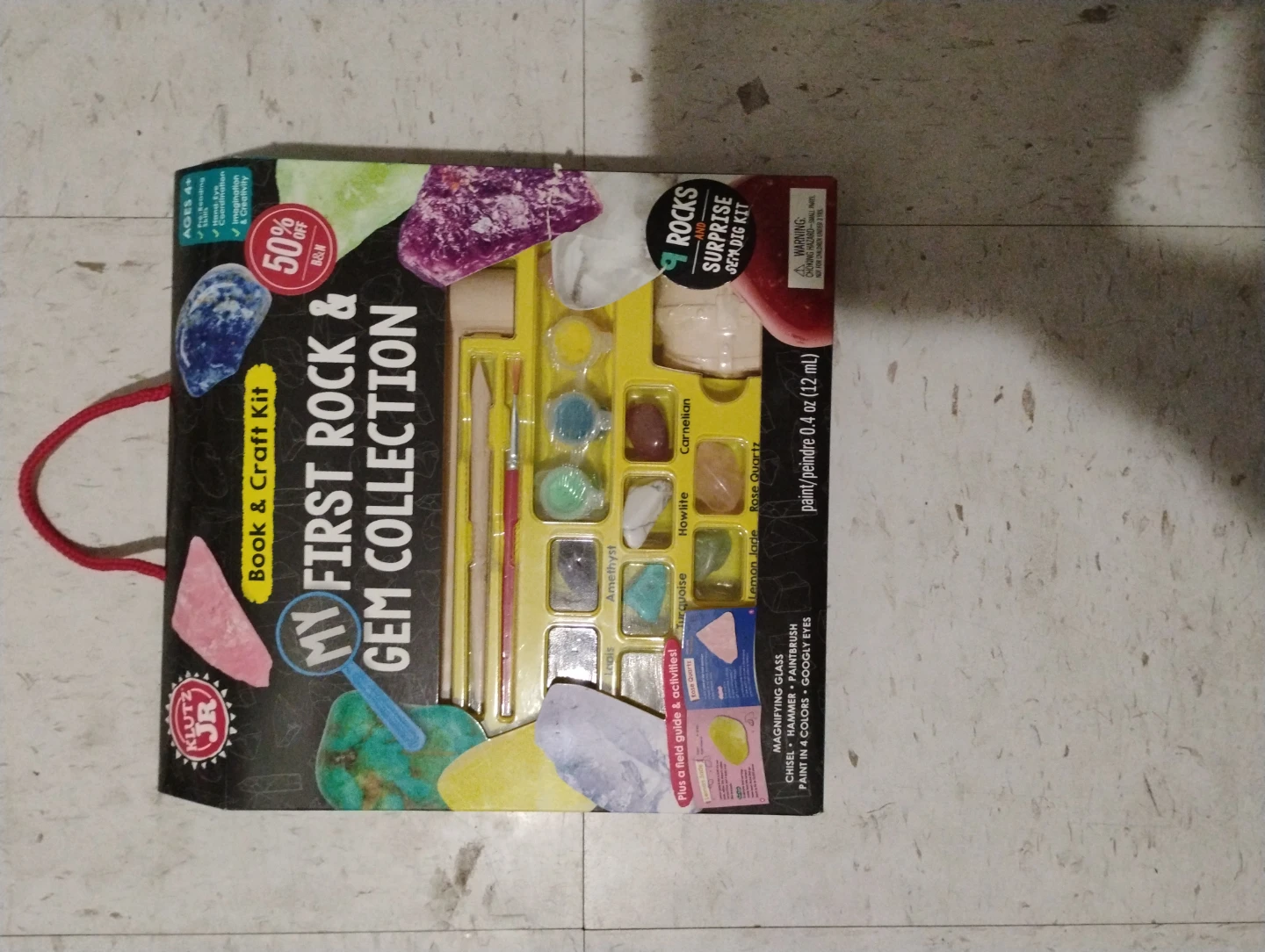 Klutz My First Rock & Gem Collection Book & Craft Kit