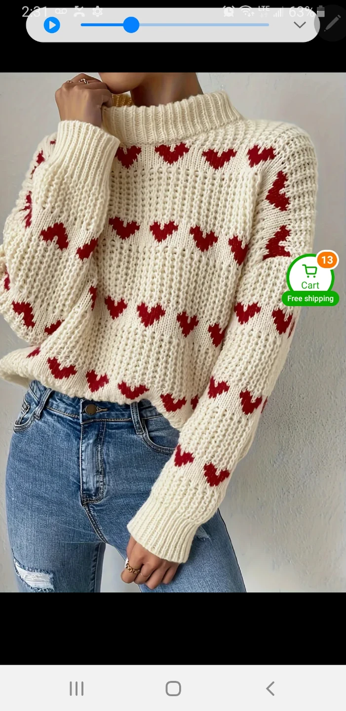 Hand knit made to measure ladies sweater - photo 4