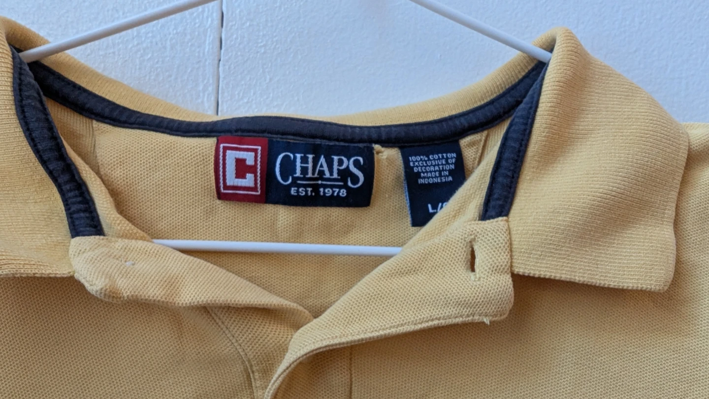 Chaps Yellow Polo Shirt - photo 3