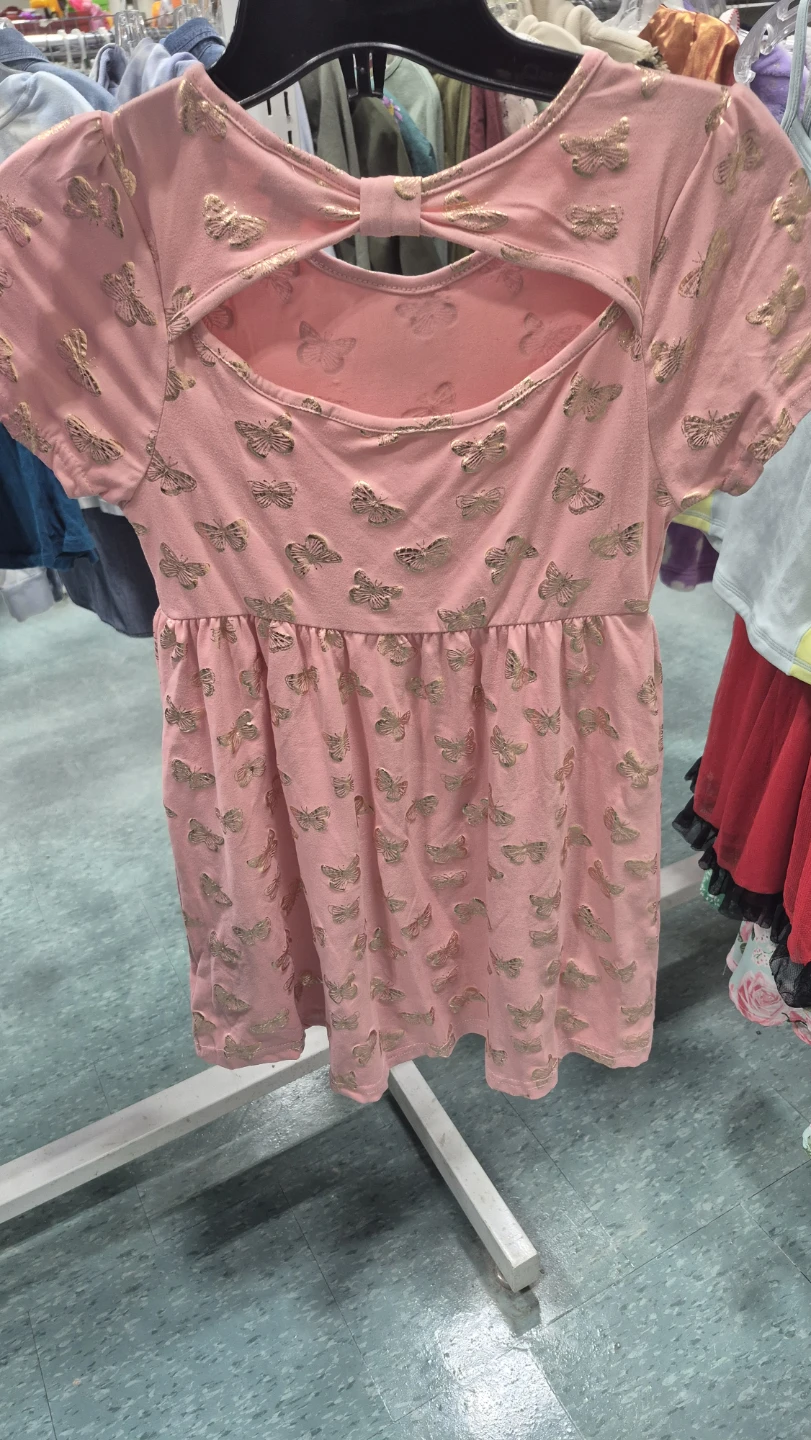 Picapino Pink Butterfly Dress Size 10 - photo 3