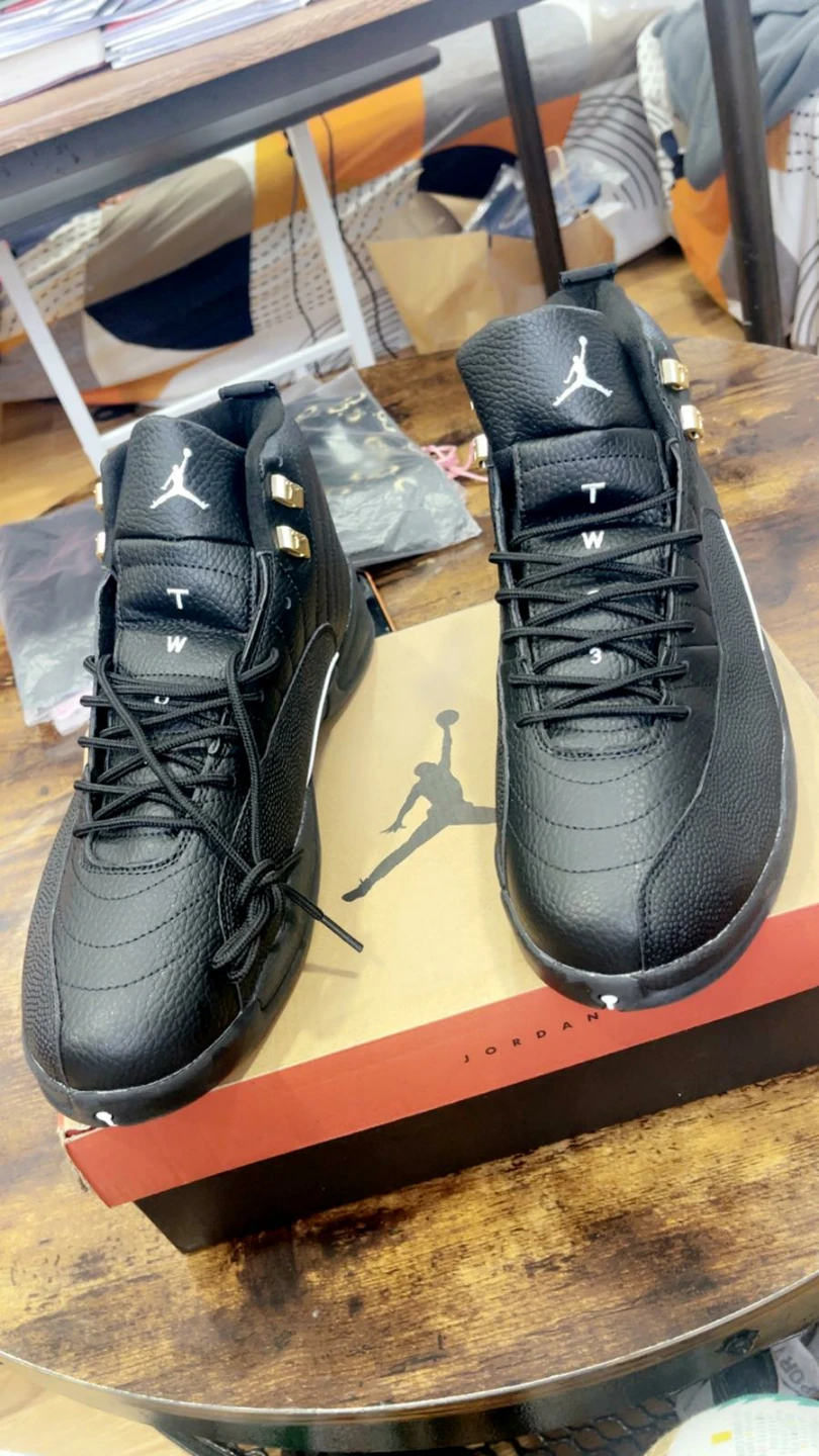 Air Jordan 12 "The Master" Black & Gold Men's Sneakers - photo 4