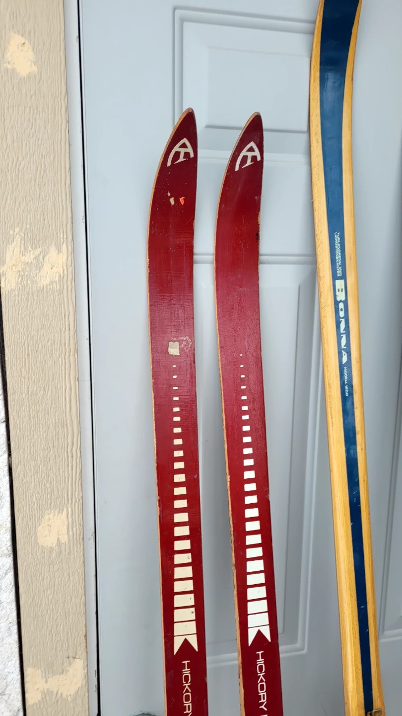 Vintage Wood Cross Country Skis - photo 3