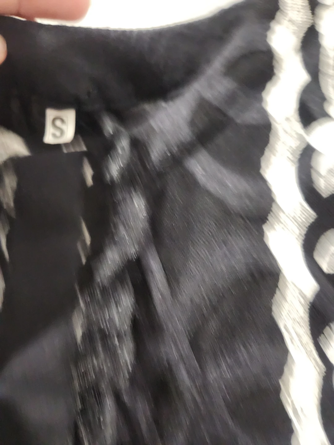 Black and White Floral Lace Trim Sleeveless Dress - Size S - photo 5