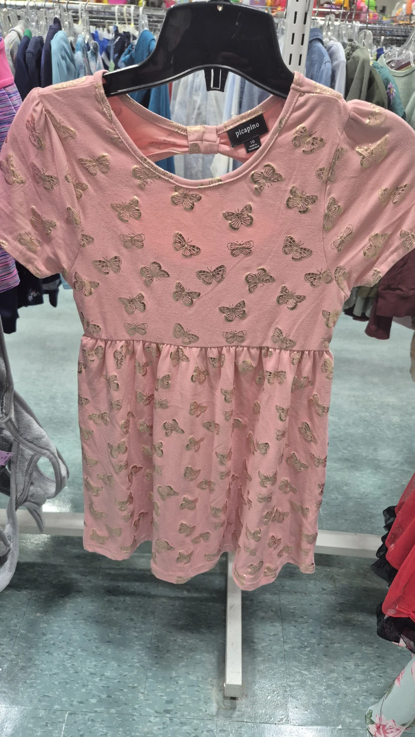 Picapino Pink Butterfly Dress Size 10 - photo 2