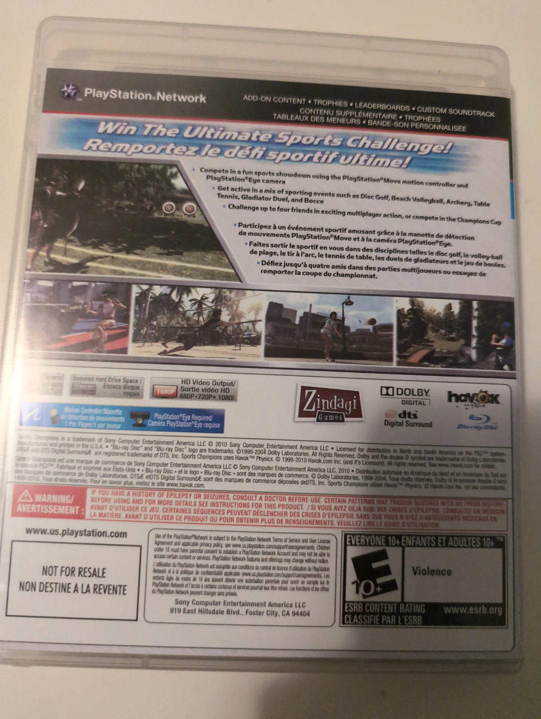 PlayStation 3 Sports Champions Game - photo 2