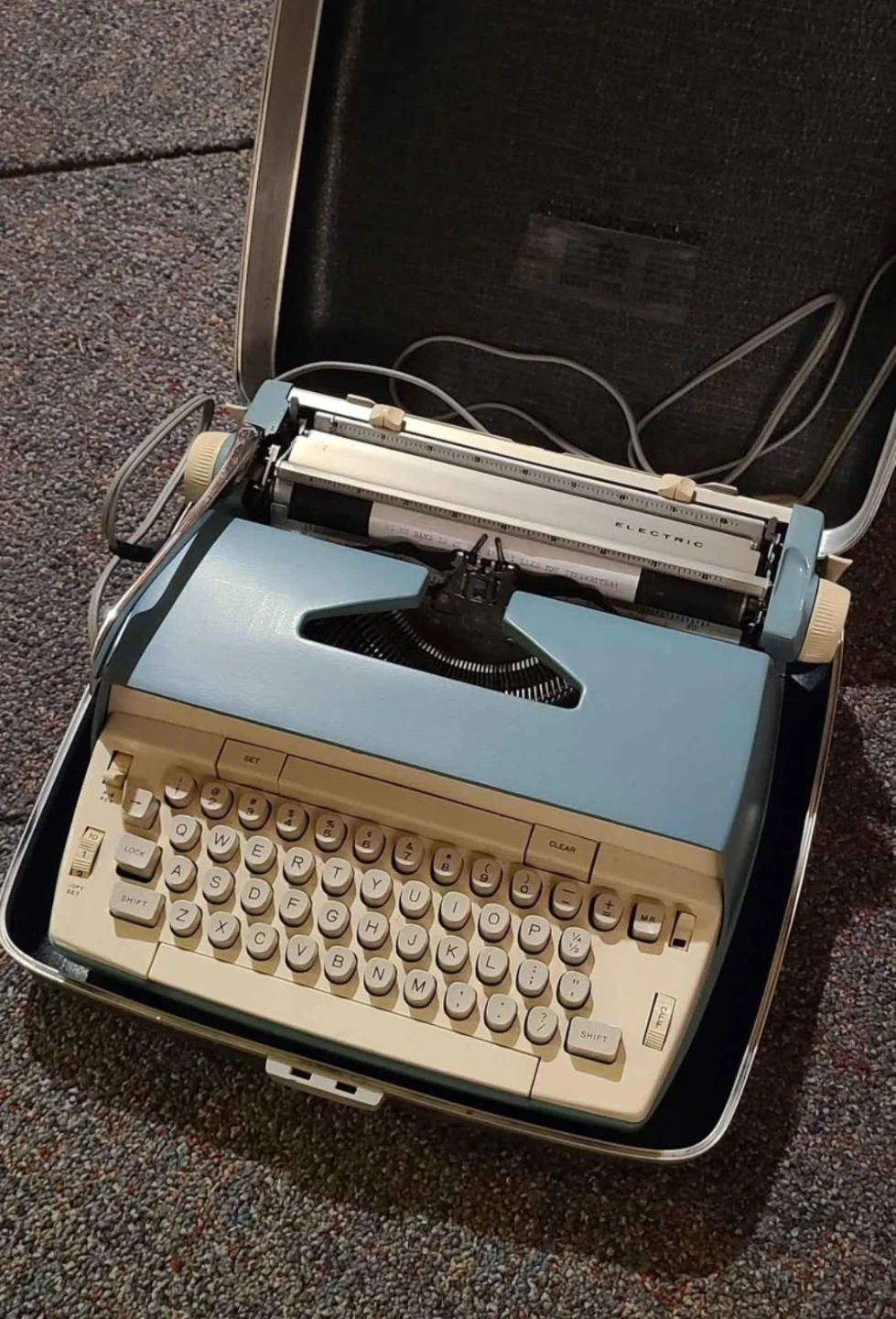 Smith-Corona Electric Typewriter with Case