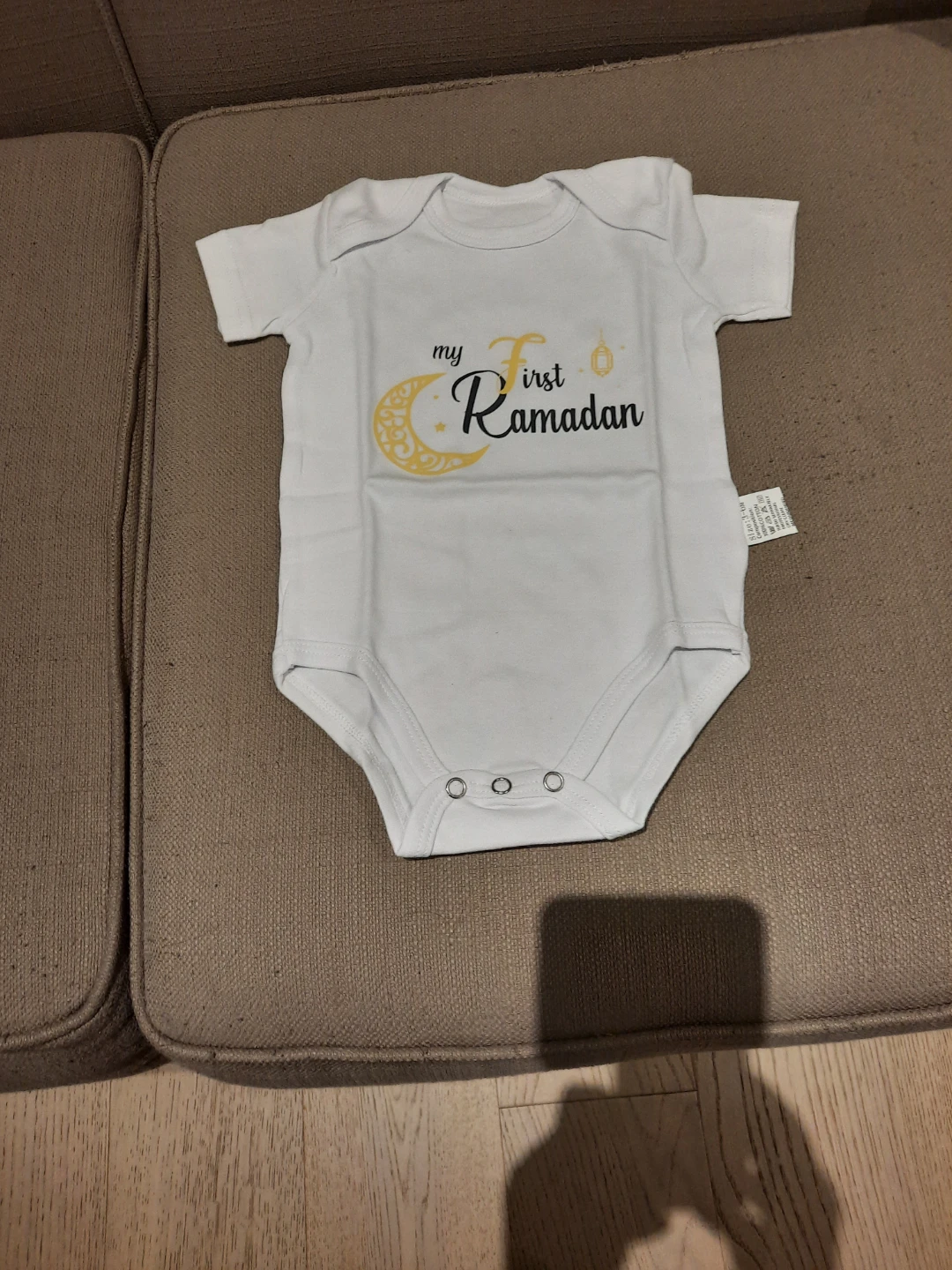 Baby Onesie "My First Ramadan" - White & Pink (3-6 Months) - photo 5