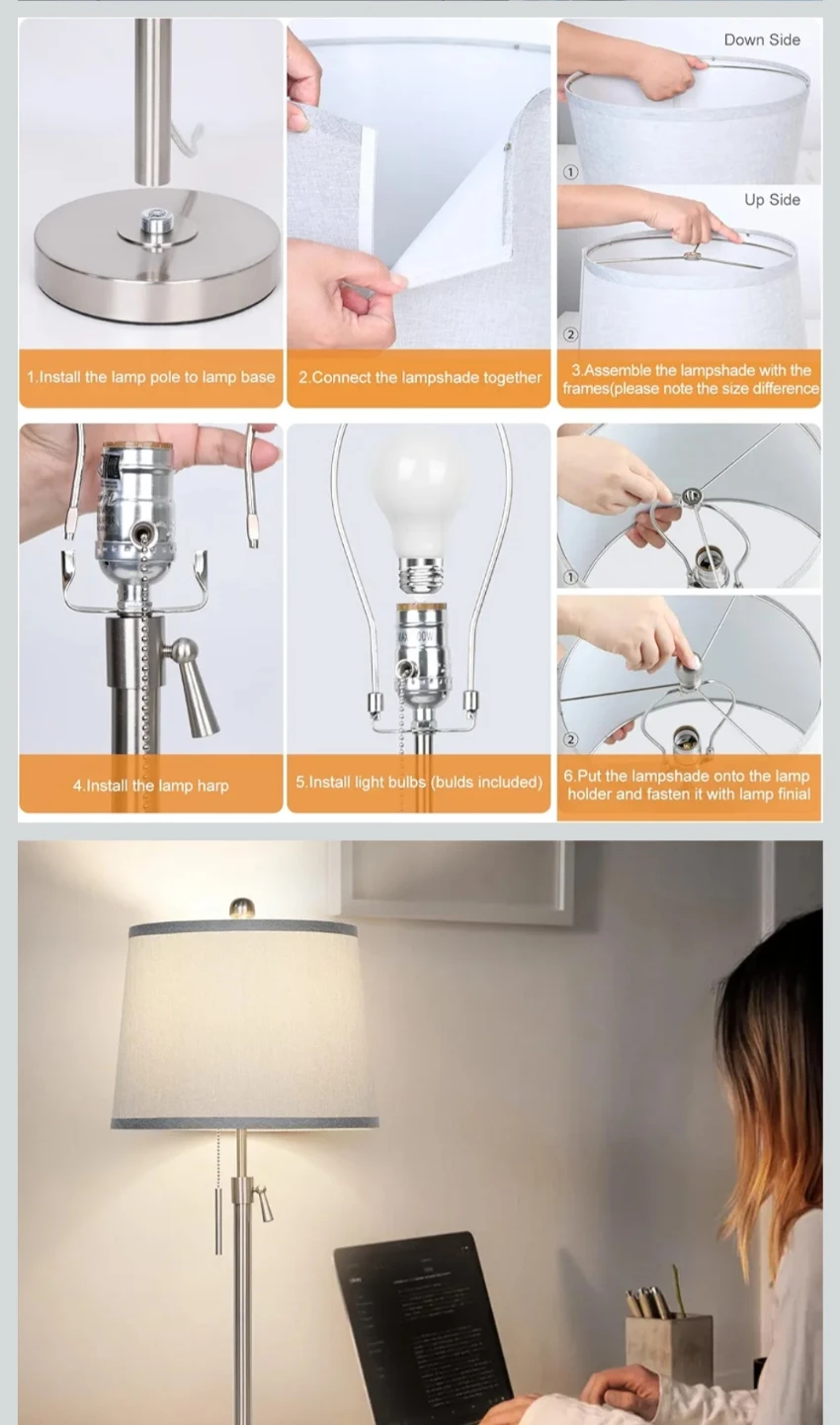 Dimmable LED Desk Lamp with 3-Way Customization - photo 5
