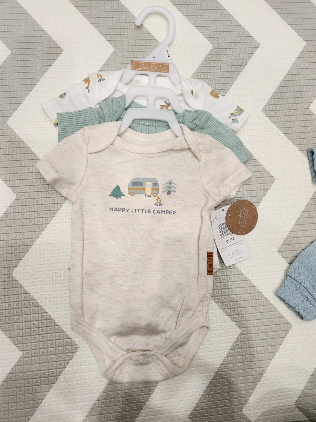 Lila & Jack Baby Bodysuit , onesies Bundle (0-3M)