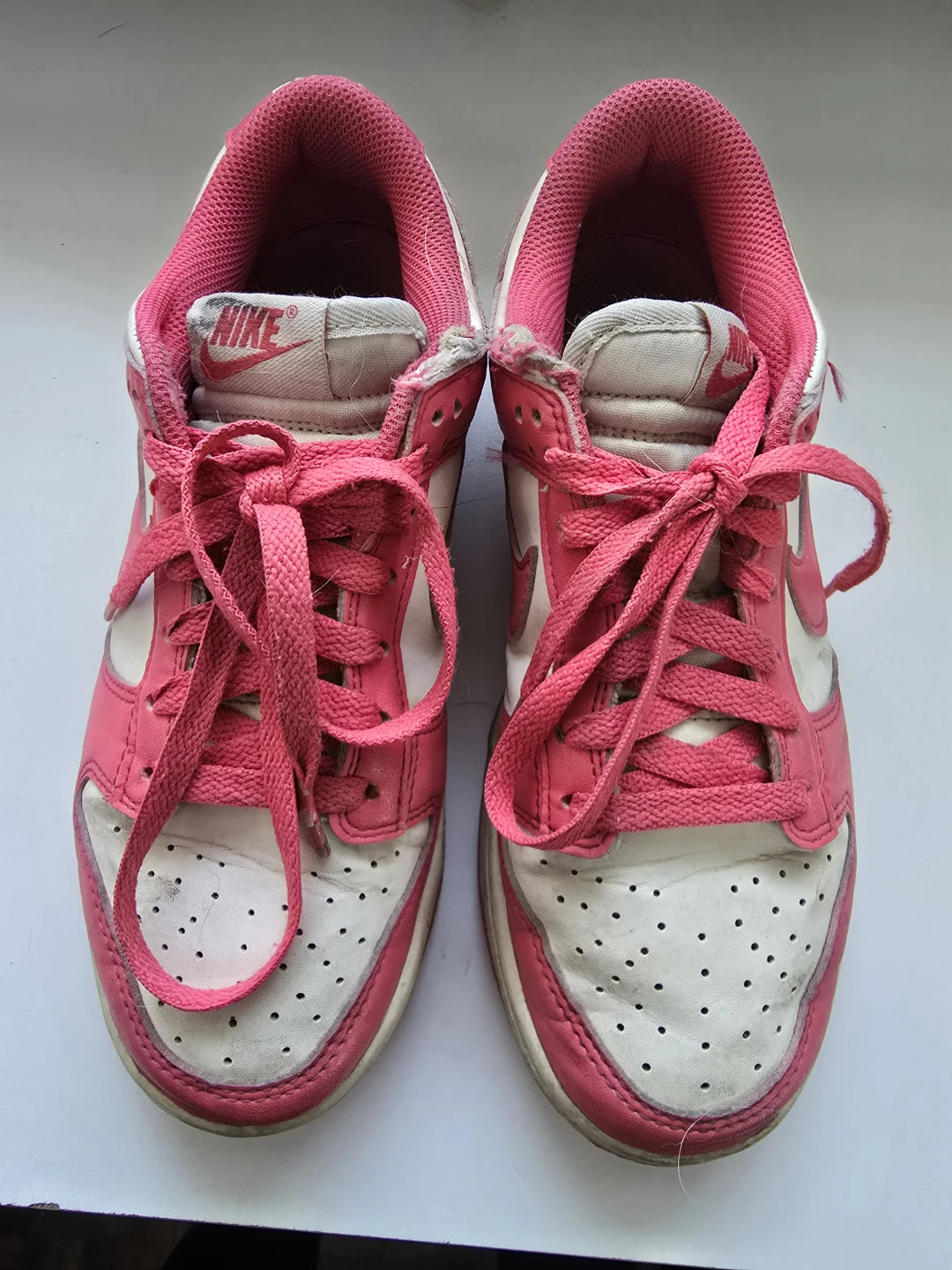 Nike Dunk Low Pink White Sneakers - photo 2