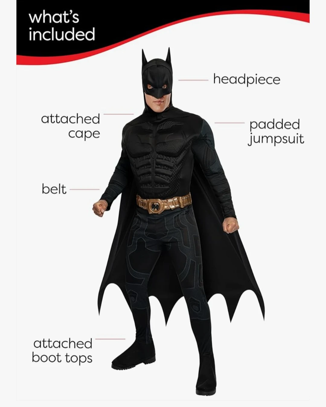 Rubies Batman Costume Adult XL - photo 3